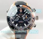 Swiss Grade Copy Omega Seamaster Planet Ocean 600m cal.9900 Co-Axial Watch Black Orange Dial